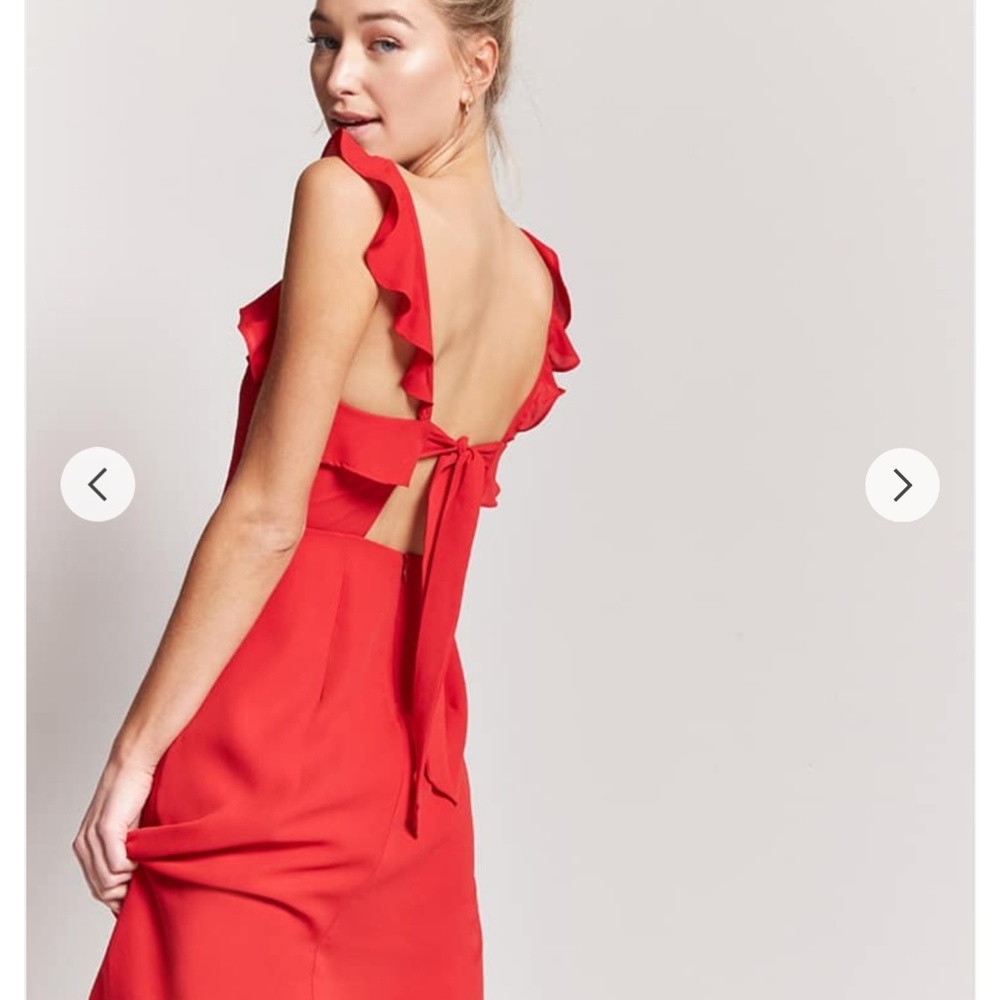 Red cut out dress- forever21